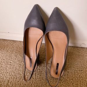 Grey Tahiri Sling backs